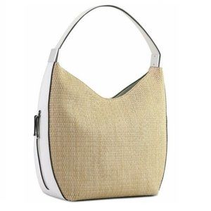 Alfani Women's Bangle Medium Hobo Magnetic Snap Closure Handbag - White
